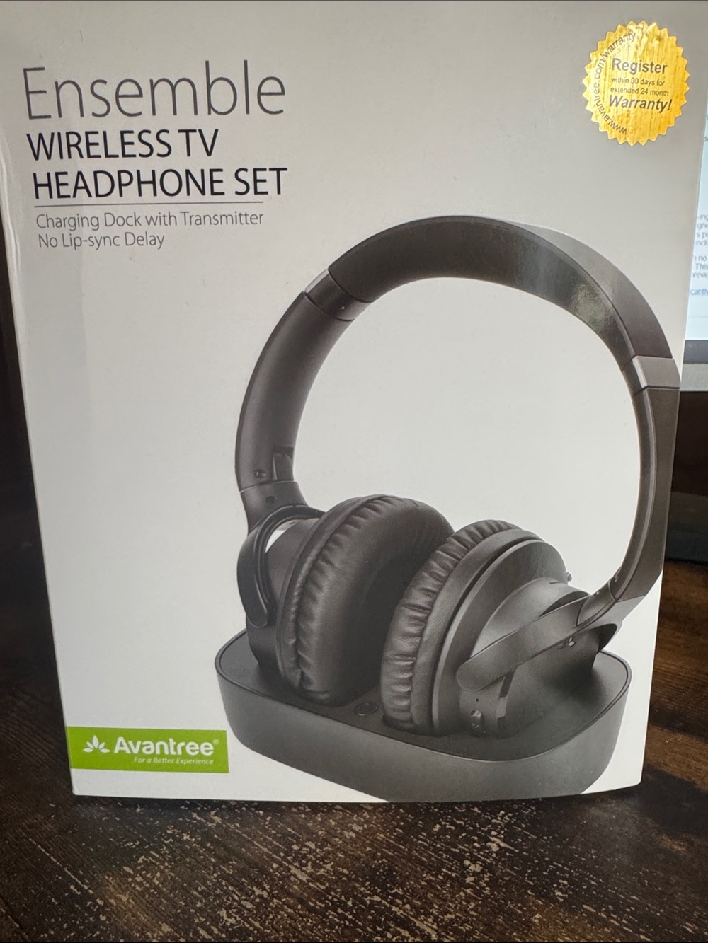 Ensemble Wireless TV On-Ear Headphones - Black.